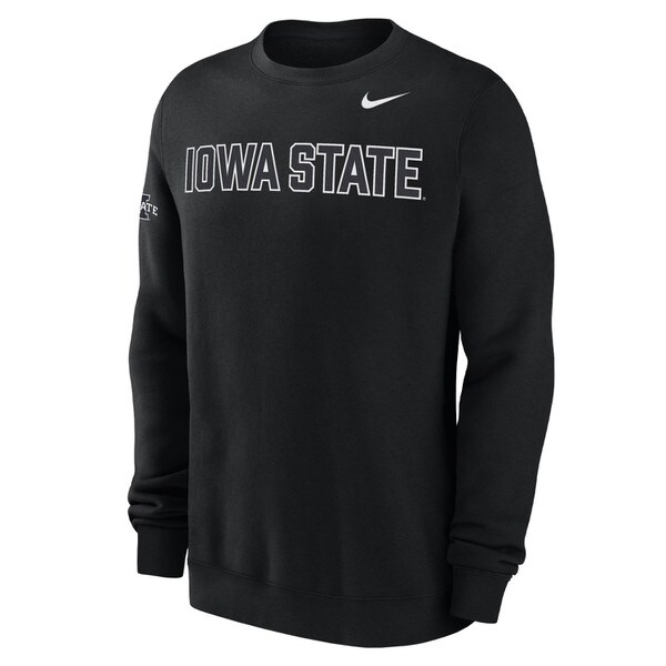 Nike® Iowa State Black Tackle Twill Crewneck